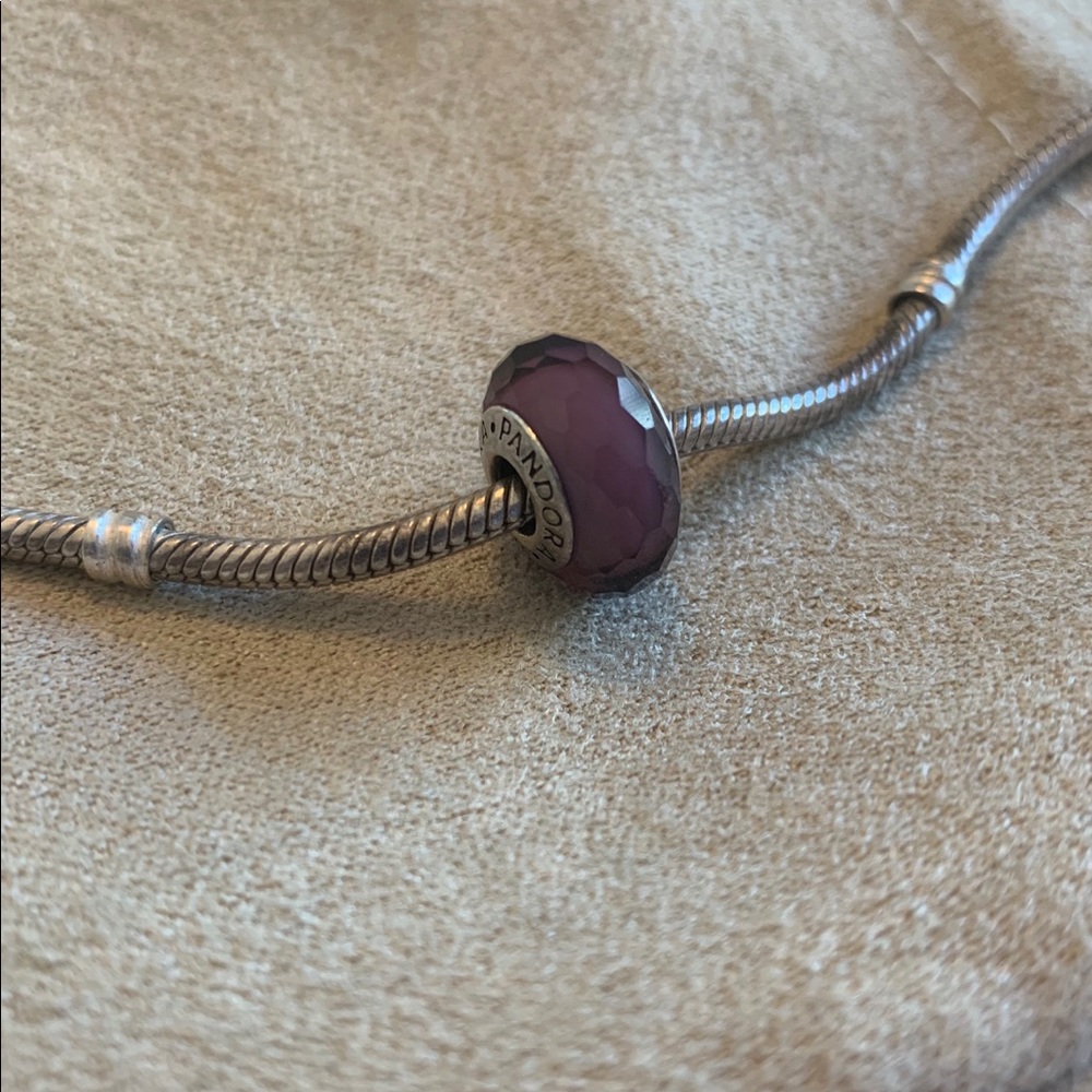 Authentic PANDORA Fascinating Purple Charm